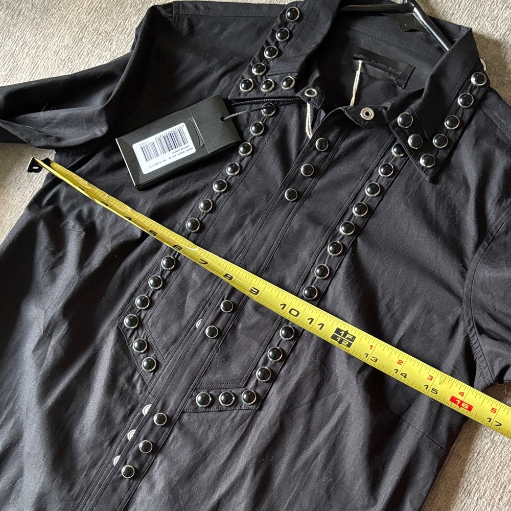 Diesel Black Gold Button Down Shirt - Black - Picture 7 of 10